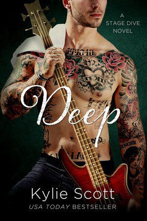 Deep by Kylie Scott is a rockstar romance with a surprise baby! This is the fourth book in the Stage Dive series and features the band's bassist, Ben, and his best friend's little sister, Lizzie.