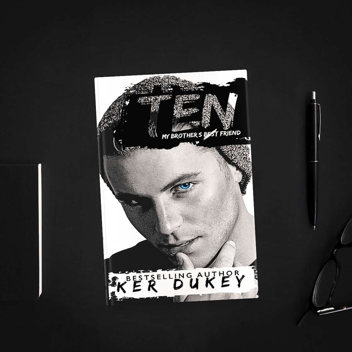 Ten by Ker Dukeyis the book 1 of the Men by Numbers series and a suspenseful dark romance about family (both the DNA and the mobster type), loss, revenge, and eventually, murder.