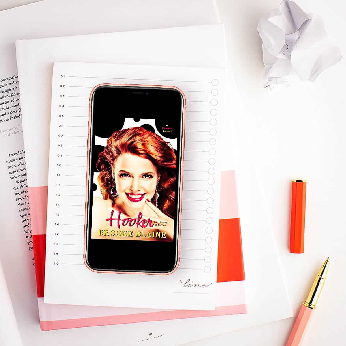 Hooker by Brooke Blaine, the second book in the romantic comedy LA Liaisons series, follows Shayne as she searches for love as a professional matchmaker in Los Angeles