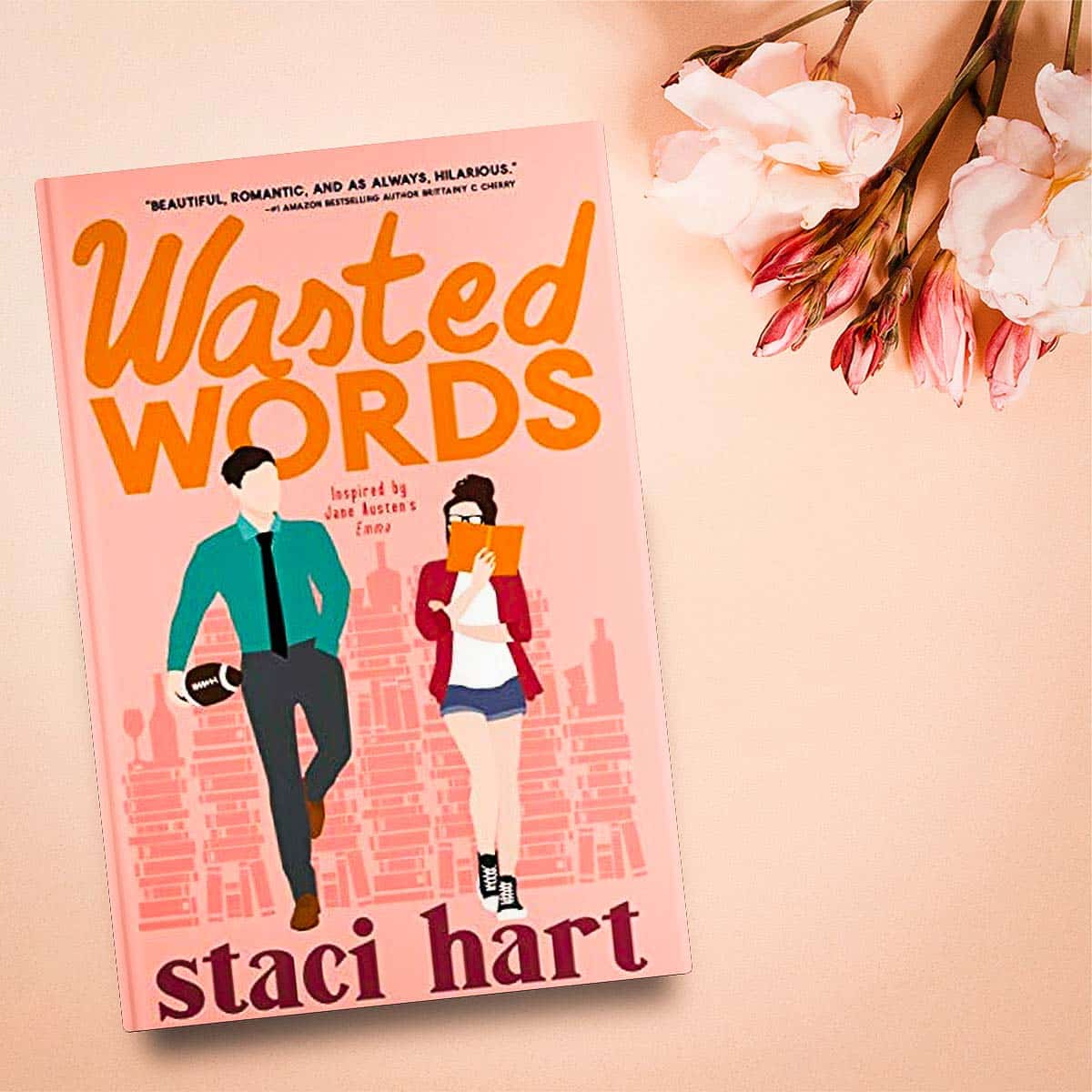 Wasted Words by Staci Hart is a reimagining of Jane Austen's Emma complete with a meddling matchmaker, opposites attract chemistry, and roommates who fall for the person right under their nose