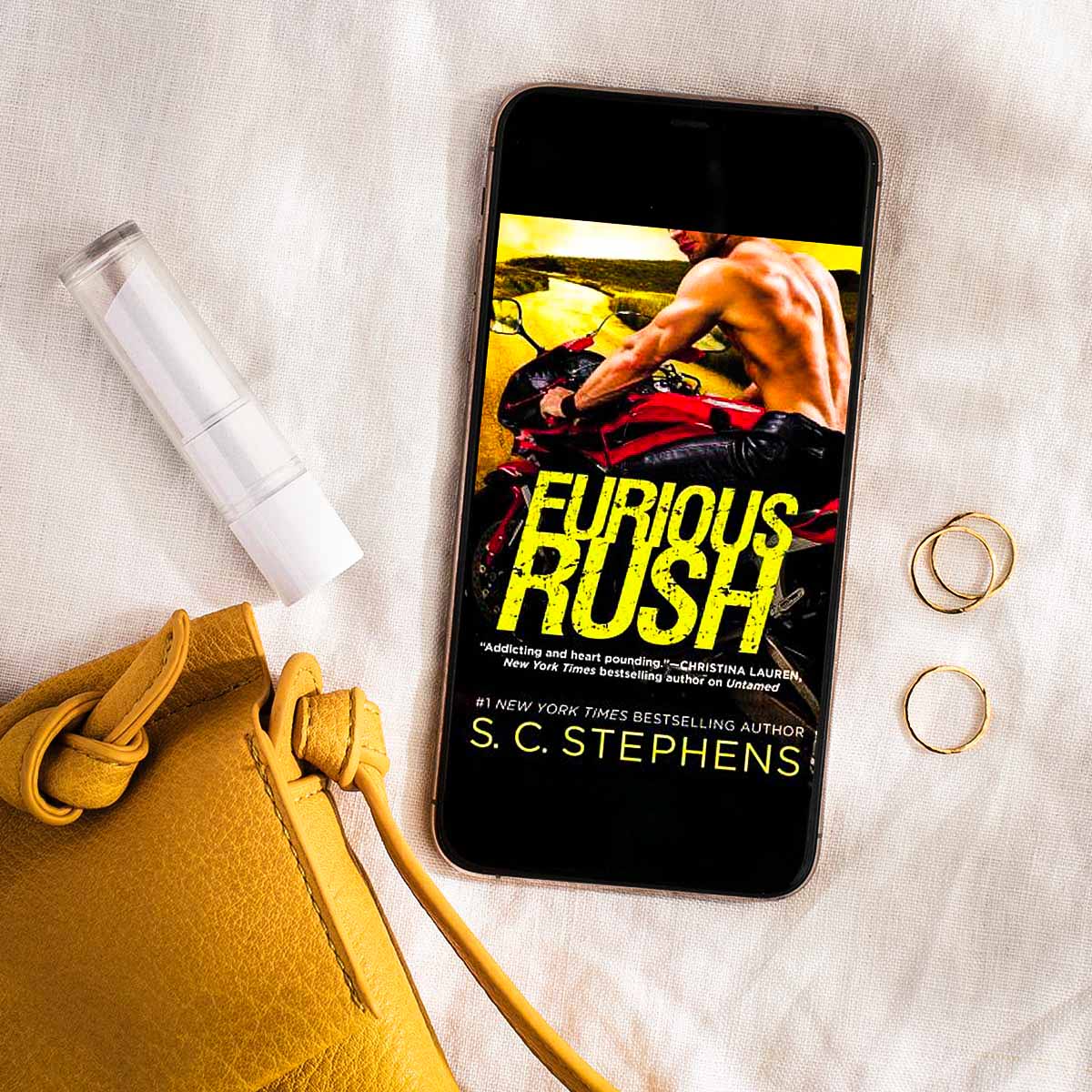 If you’re looking for a sports romance full of forbidden love, angst, and tension, check out this excerpt and grab a copy of Furious Rush by S.C. Stephens!