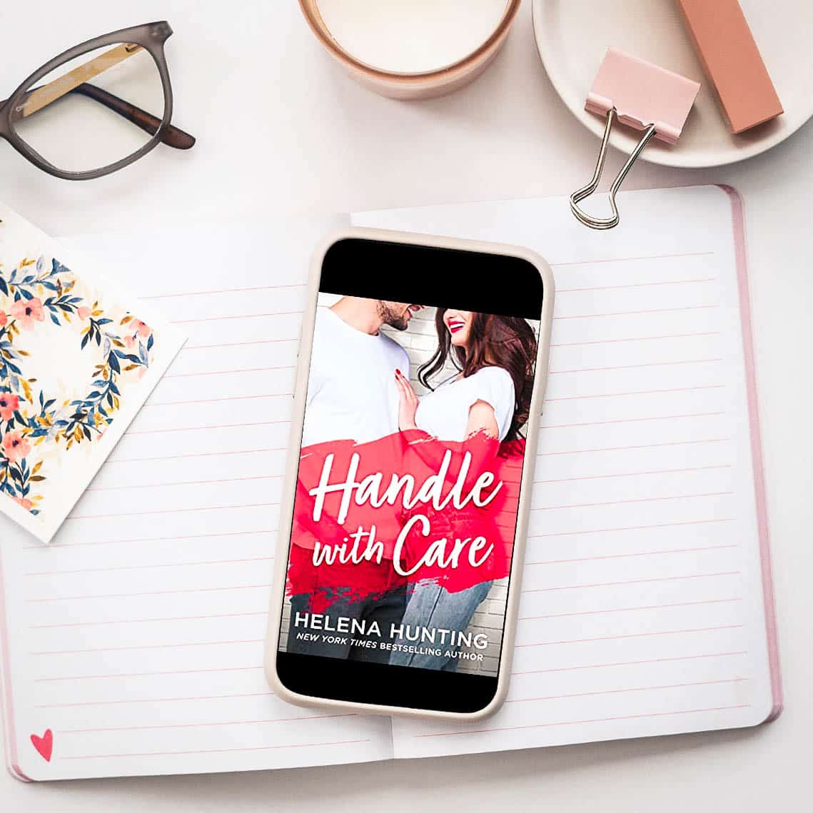 Handle with Care by Helena Hunting has humor, fantastic banter, swoony sweetness, and a few somber situations. An excellent ending to the Shacking Up series!