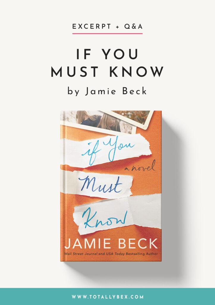 If You Must Know by Jamie Beck-Q&A+Excerpt
