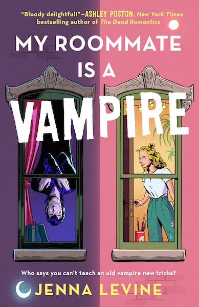 My Roommate is a Vampire by Jenna Levine-Cover